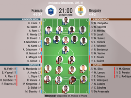 Francia y Uruguay, frente a frente a por todas. BeSoccer