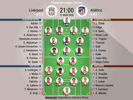 Onces oficiales. BeSoccer