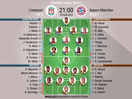 Formazioni ufficiali Liverpool-Bayern Monaco. BeSoccer
