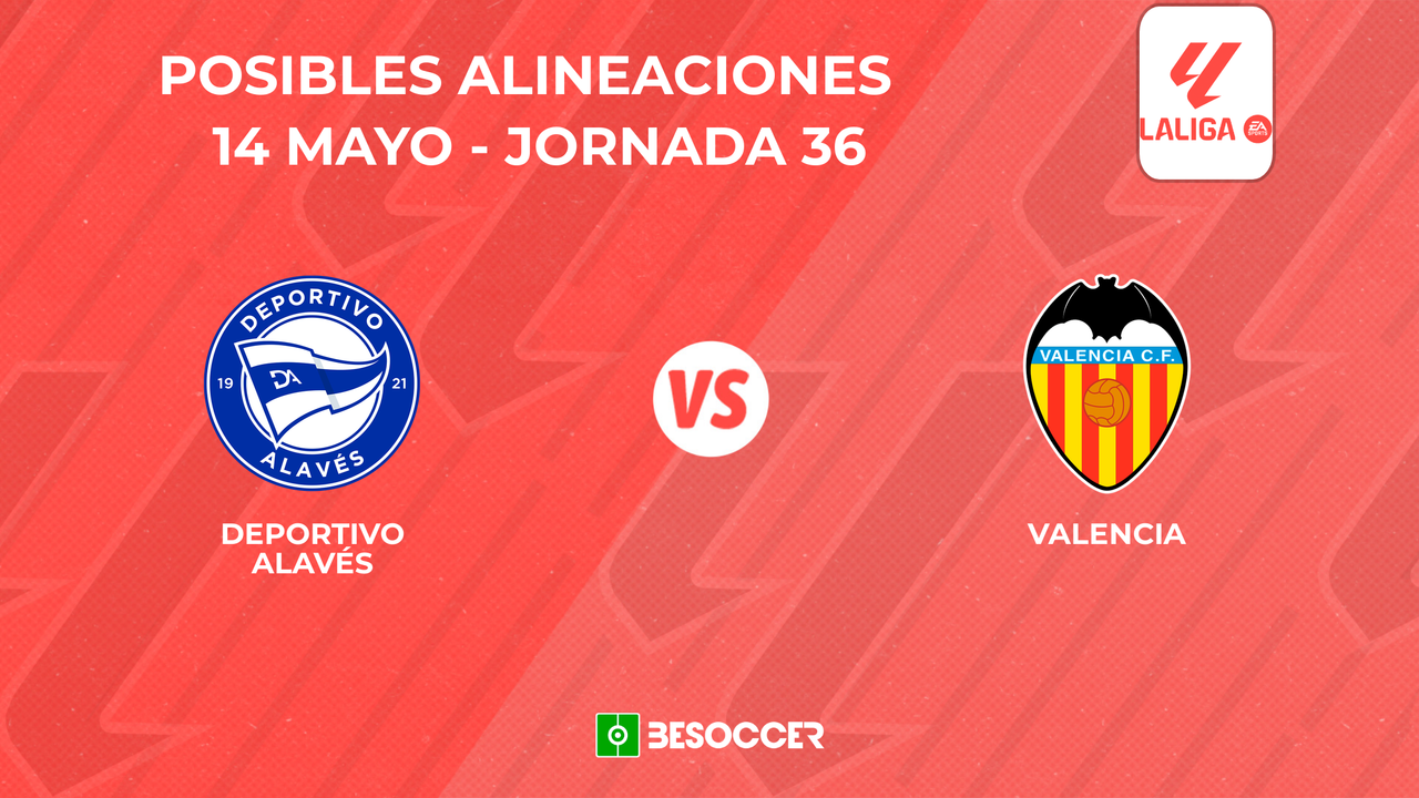 Posibles onces del Deportivo Alavés vs. Valencia
