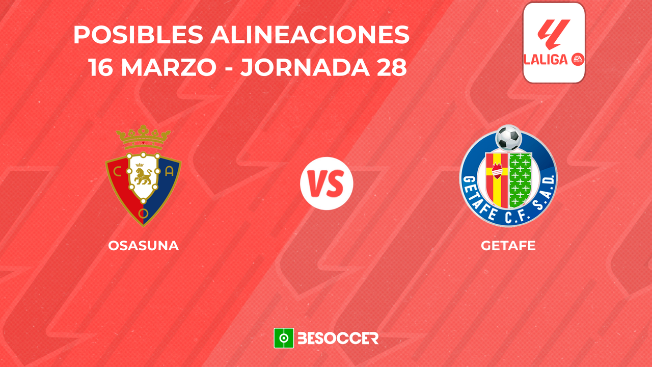 Posibles alineaciones del Osasuna vs Getafe