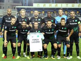 O guarda-redes de 23 anos tem sido o titular desde o início da época passada. Twitter/Panathinaikos