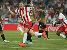 Almería y Elche se midieron en segunda ronda de la Copa del Rey. En la imagen, un partido de 2013 entre ambos equipos. Twitter