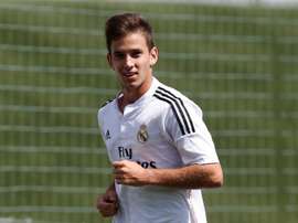 Álvaro Medrán, pendant un match avec le Real Madrid Castilla. ÁlvaroMedrán