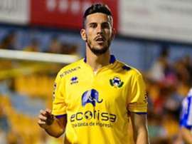 El jugador del Alcorcón, confiado con las posibilidades de su equipo. EFE