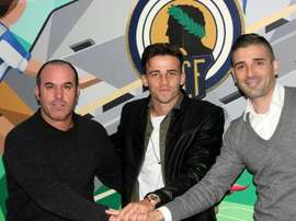 El jugador del Hércules consiguió igualar a Portillo. HérculesCF