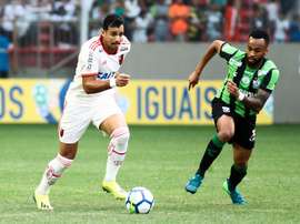 América-MG e Flamengo ficaram no empate pela 21ª rodada o Brasileirão. Twitter @flatorcida12