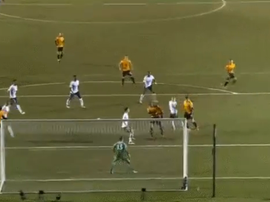 Amond headed home to take a shock lead. Twitter