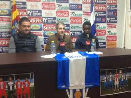 Anaba, en su presentación con el Alcoyano. Twitter