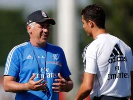 Ancelotti and Ronaldo formed a close bond at Real Madrid. Twitter/RealMadrid