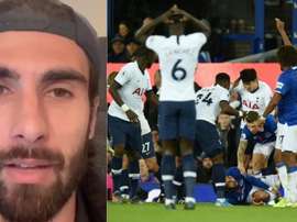 As primeiras palavras de André Gomes após sua dura lesão. Captura/Twitter/aftgomes/AFP