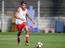 O médio cedido pelo Benfica vai poder estrear-se pelos bracarenses numa casa especial. Twitter/SCB