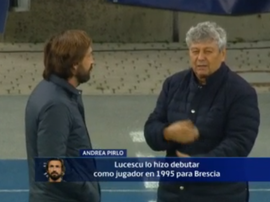 Pirlo, ante su ex maestro. Captura/ESPN