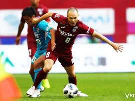 Andrés Iniesta pictured for Vissel Kobe. VisselKobe