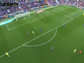 Angel ha accorciato le distanze al Camp Nou. MovistarLaLiga