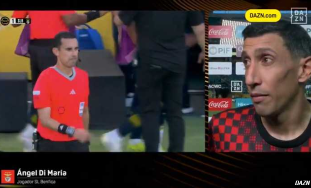 Di María se quejó de las patadas de Boca y del arbitraje
