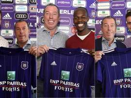 Nuecas caras en el cuadro belga. Twitter/rscanderlecht