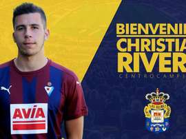 Christian Rivera ficha por Las Palmas. Twitter/UDLP_Oficial