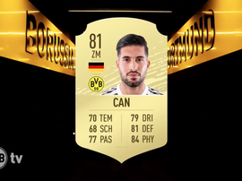 O Borussia inova no anúncio de Emre Can. Captura/BVBTV