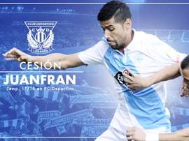 Juanfran est un joueur de Leganés. Twitter/CDLeganés