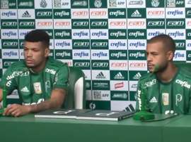 Mayke y Juninho fueron presentados de forma conjunta. Palmeiras