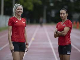 Assistente Neuza Back e árbitra Edina Alves, aprovadas para o Mundial. Lucas Figueiredo/CBF