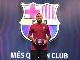 El chileno, confiado ante la nueva temporada. FCBarcelona