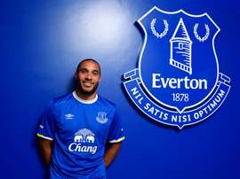 Ashley Williams, en su presentación como nuevo jugador del Everton. Everton