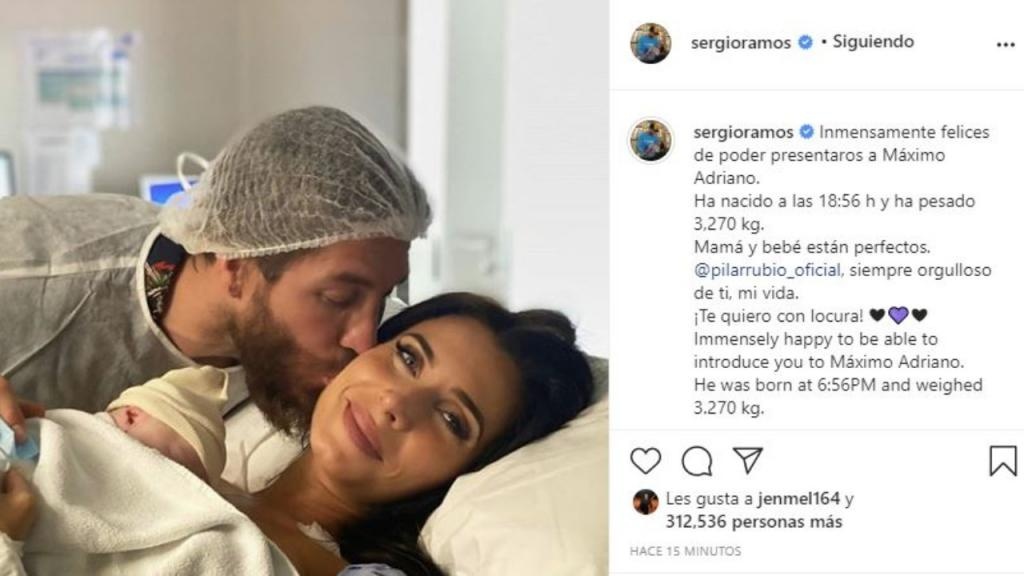 Ramos Presents Fourth Child Maximo Adriano