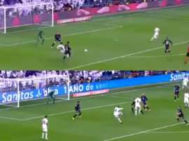 Assistência e golo do Vinicius. Captura/Bein