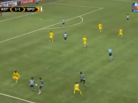 Acuña espalhou magia frente ao Astana. Twitter/SIC