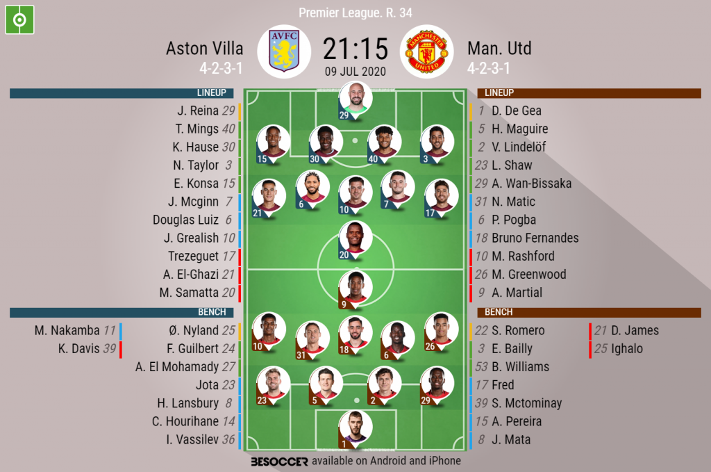 aston villa v man utd as it happened