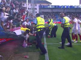 Sevilla en el Eibar-Sevilla. Captura/BeINSports