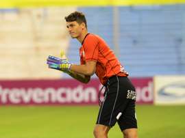 Axel Werner à l'entraînement avec l'Atlético Rafaela. AtléticoRafaela