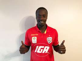 El delantero senegalés llega para hacerse un hueco en el equipo australiano. AdelaideUnited