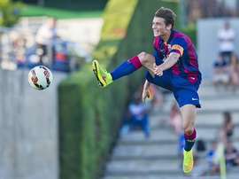 Babunski, en un partido con el filial del Barcelona. Twitter
