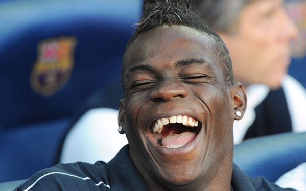 Image result for mario balotelli laughing