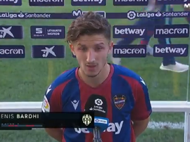 Bardhi spoke about the match. Screenshot/MovistarFutbol