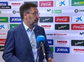 Josep María Bartomeu, presidente do Barcelona, criticou o uso do VAR. Captura/MovistarLaLiga
