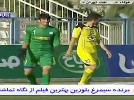 Beiranvand estuvo 11 partidos consecutivos sin encajar con la Selección de Irán. Youtube