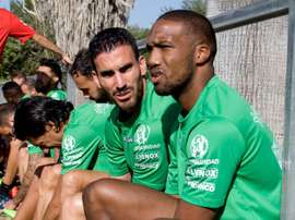 Bergdich, en un entrenamiento del Córdoba. CórdobaCF