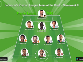 BeSoccer's Premier League Team of the Week Gameweek 8. BeSoccer