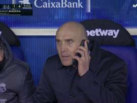 Mientras el Madrid ganaba 1-4... ¿Bettoni habló con Zidane? Captura/MovistarLaLiga