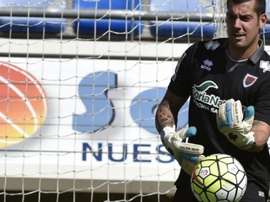 Ribas sólo ha encajado cuatro tantos en los 17 partidos que ha disputado con la UCAM. UCAMDeportes