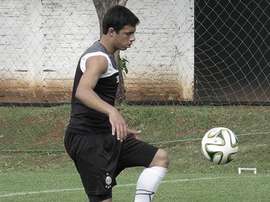 Blás Riveros, jugador de Olimpia por el que pelean Benfica y Barça. Twitter