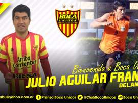 Julio Aguilar Franco ya tiene nuevo equipo. ClubBocaUnidos