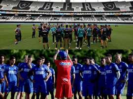 Botafogo e Bahia se enfrentam pela 30ª rodada do Campeonato Brasileiro. Collage/Twitter