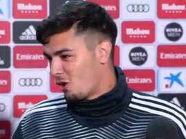 Brahim Diaz started against Huesca. Captura/Movistar+