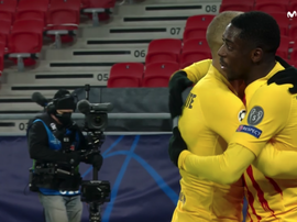 Barcelona made history in the Champions League. Screenshot/Movistar+LigadeCampeones