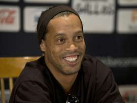 Brazilian footballer Ronaldinho, pictured on September 12, 2014, joins Rio side Fluminense, the fourth Brazilian club of his widely-travelled career